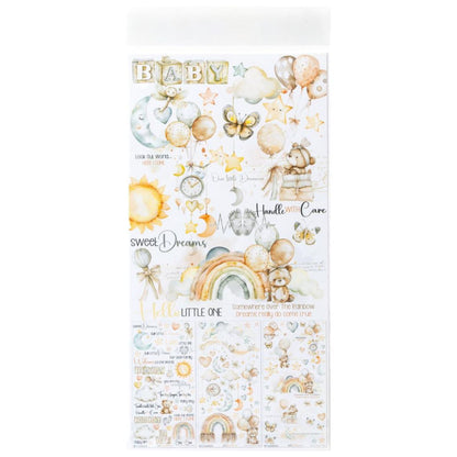 Little Dreamer Collection Rub-on Transfer Set/ Juego Transferencias Para Frotar De Bebé Stickers 49 and Market