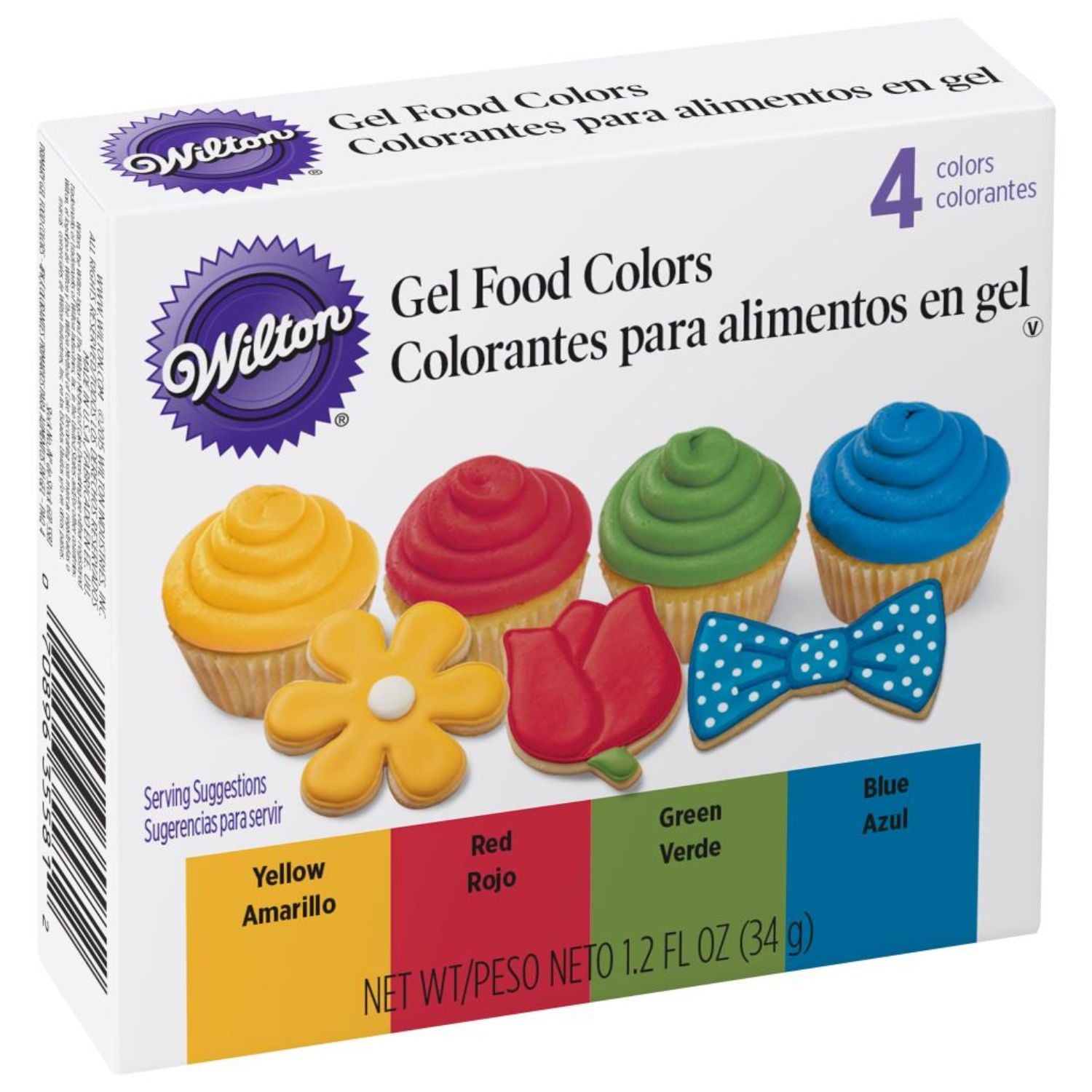 Gel Food Colors / Set Colorantes Para Alimentos Gel Colores Primarios Repostería Wilton