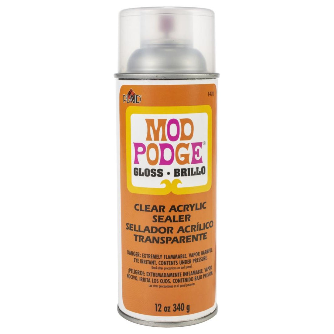 Mod Podge Clear Acrylic Aerosol Sealer / Sellador Acrílico Transparente Brillo Adhesivos / Pegamentos Plaid