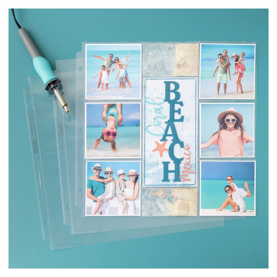 Ring Photo Sleeves 12"X12" Pack / 10 Protectores Fundas Para Fotos Album Almacenamiento y Organización We R Makers