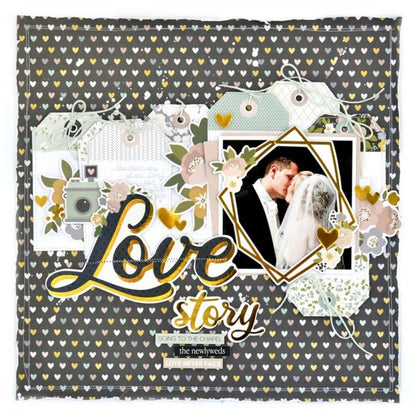 Wedding Day Cardstock Pack / Paquete Cartulina Día De La Boda 12 x12&quot; Papel DCWV