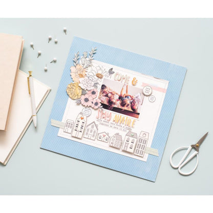 Humble Abode Cardstock Stack / Paquete Cartulina Morada Humilde 12 x12" Papel DCWV