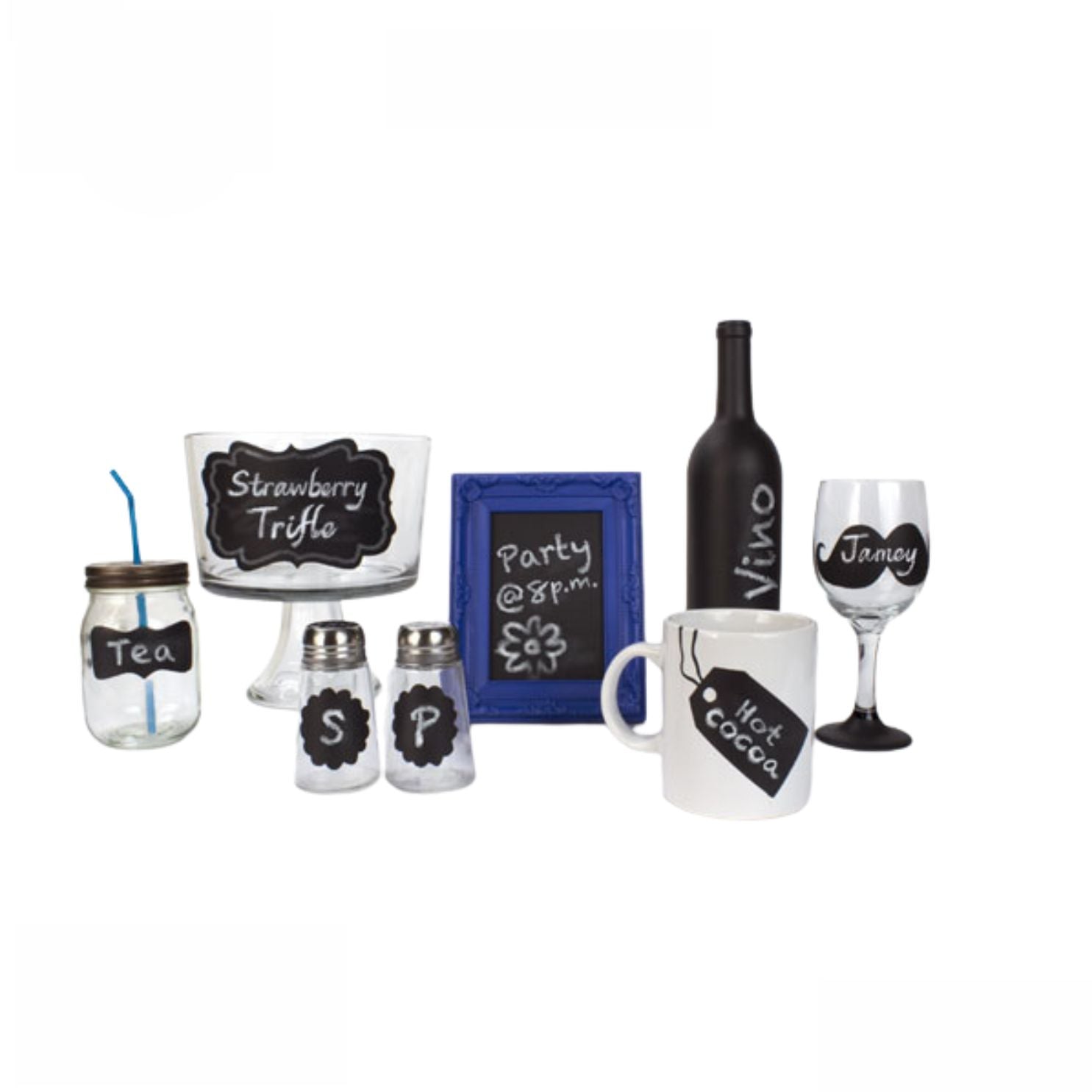 ChalkBoard Paint for Glass / Pintura Tipo Pizarra para Vidrio Pinturas DecoArt