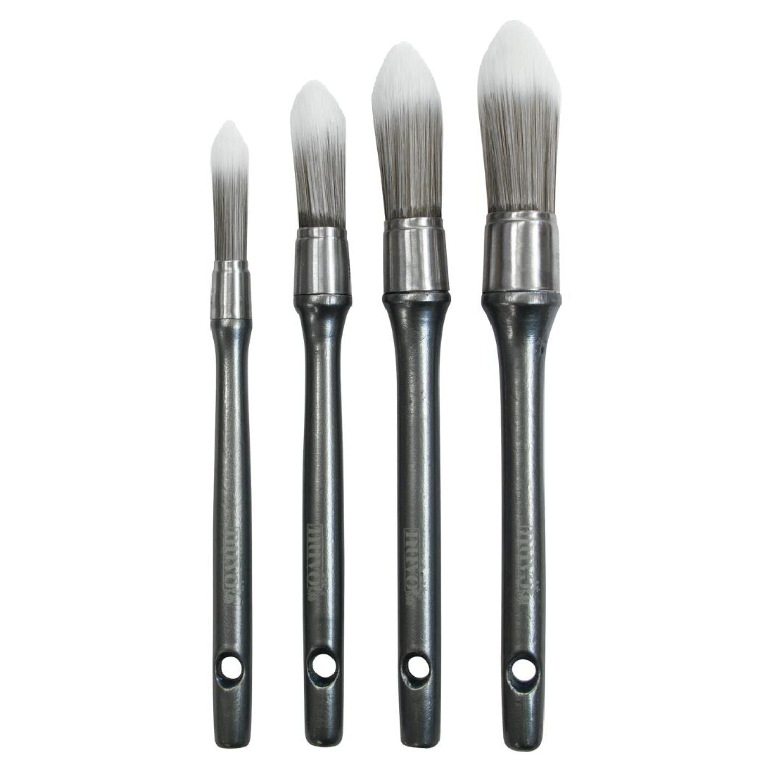 Stencil Brushes / 4 Brochas para Estenciles Pinceles y Brochas Nuvo