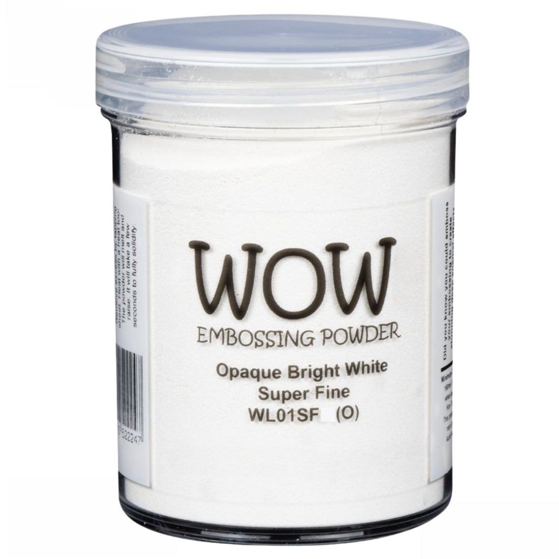 Opaque Bright White Ultra Fine Embossing Powder / Polvo de Embossing Blanco Ultra Fino Polvos de Embossing Wow!