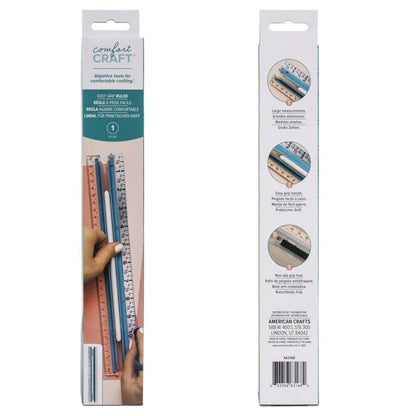 Comfort Craft Easy Grip Ruler 12" / Regla Agarre Confortable Herramientas We R Memory Keepers