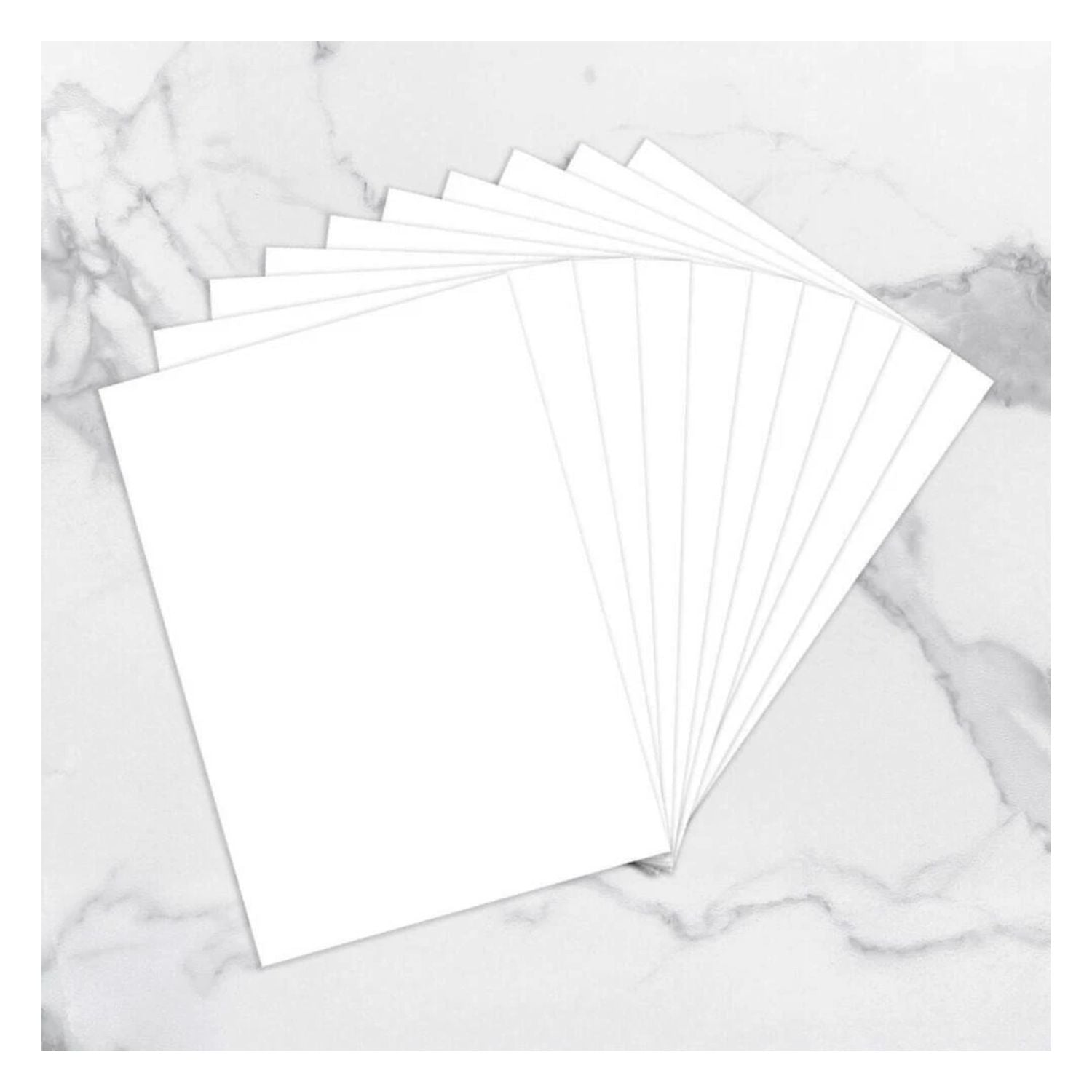 Alcohol Ink Adhesive Yupo Paper / 10 Hojas de Papel Yupo Adhesivo Papel para Arte Couture Creations