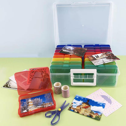 EA Translucent Plastic Storage / Organizador de Plástico con 16 cajitas Organizadores We R Memory Keepers