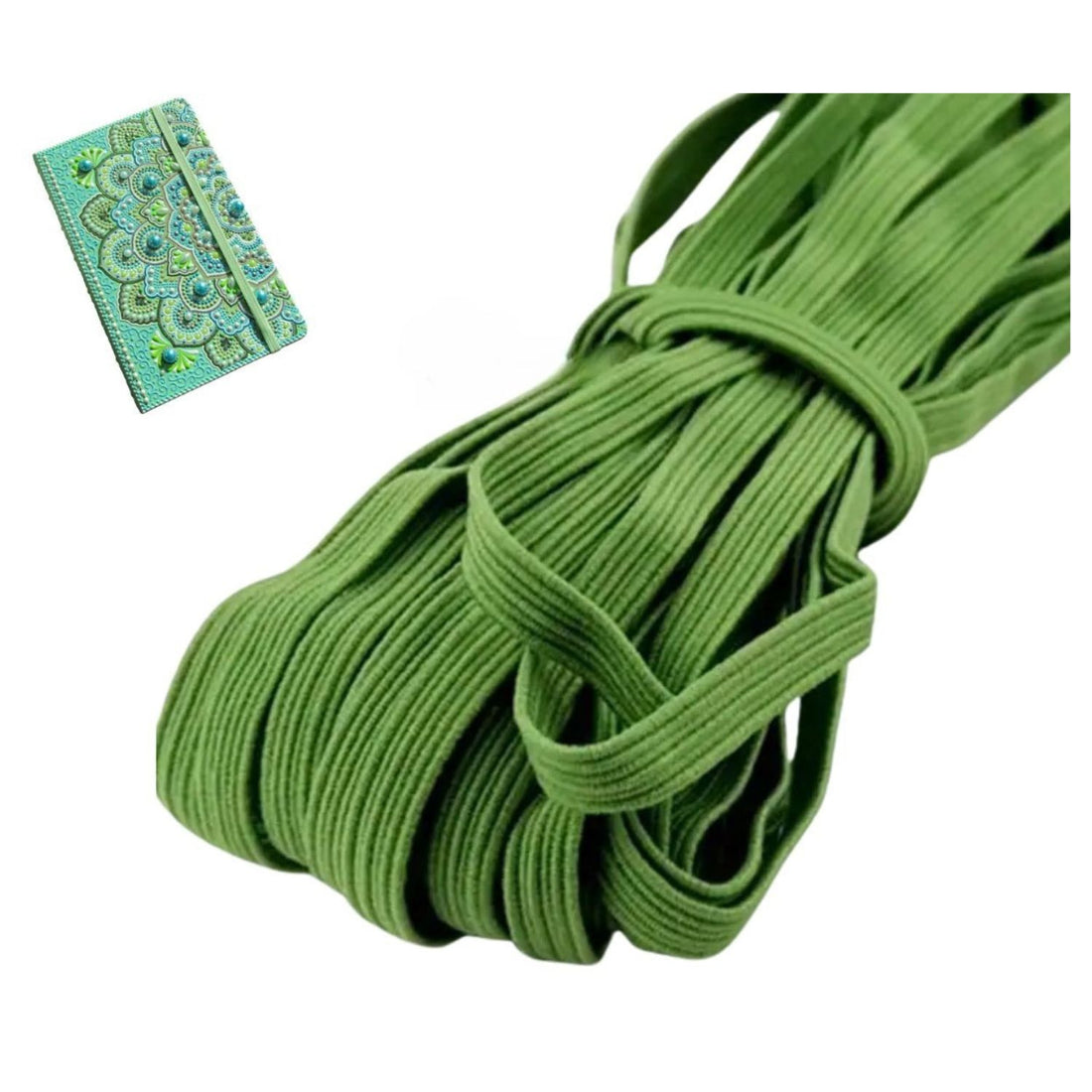 Elástico Verde para Encuadernación 2m. Encuadernacion Hobbees