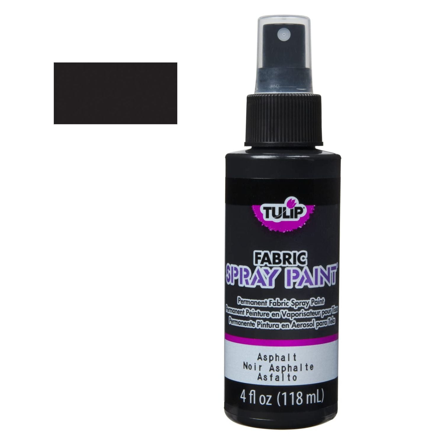 Tulip Fabric Spray Paint Black / Spray para Tela Negro Pintura para Tela Tulip