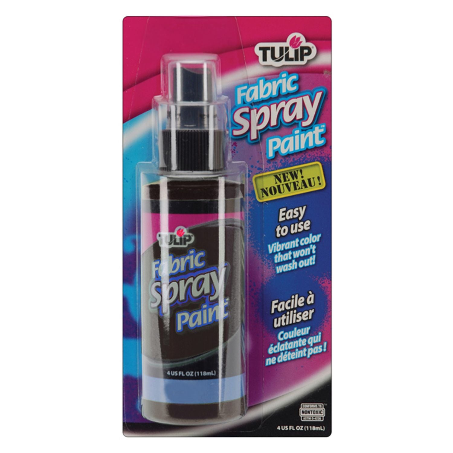 Tulip Fabric Spray Paint Black / Spray para Tela Negro Pintura para Tela Tulip
