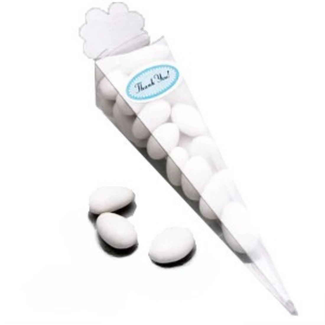 Cone Shaped Clear Plastic Boxes / 10 Cajitas Transparentes Cajitas para Armar Victoria Lynn