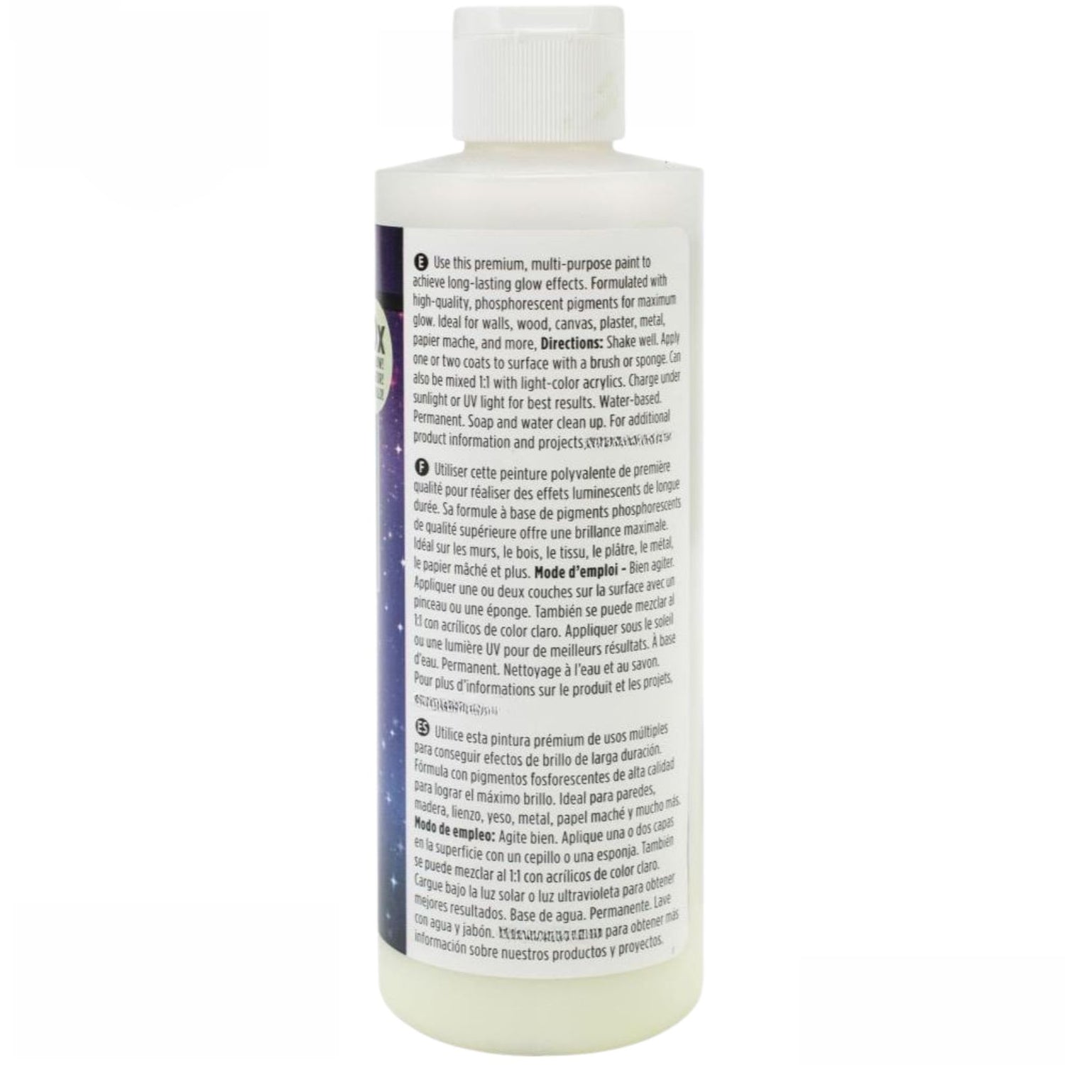 Ultimate Glow In The Dark Paint 8 Oz / Pintura Brilla en la Oscuridad Acrìlicos DecoArt