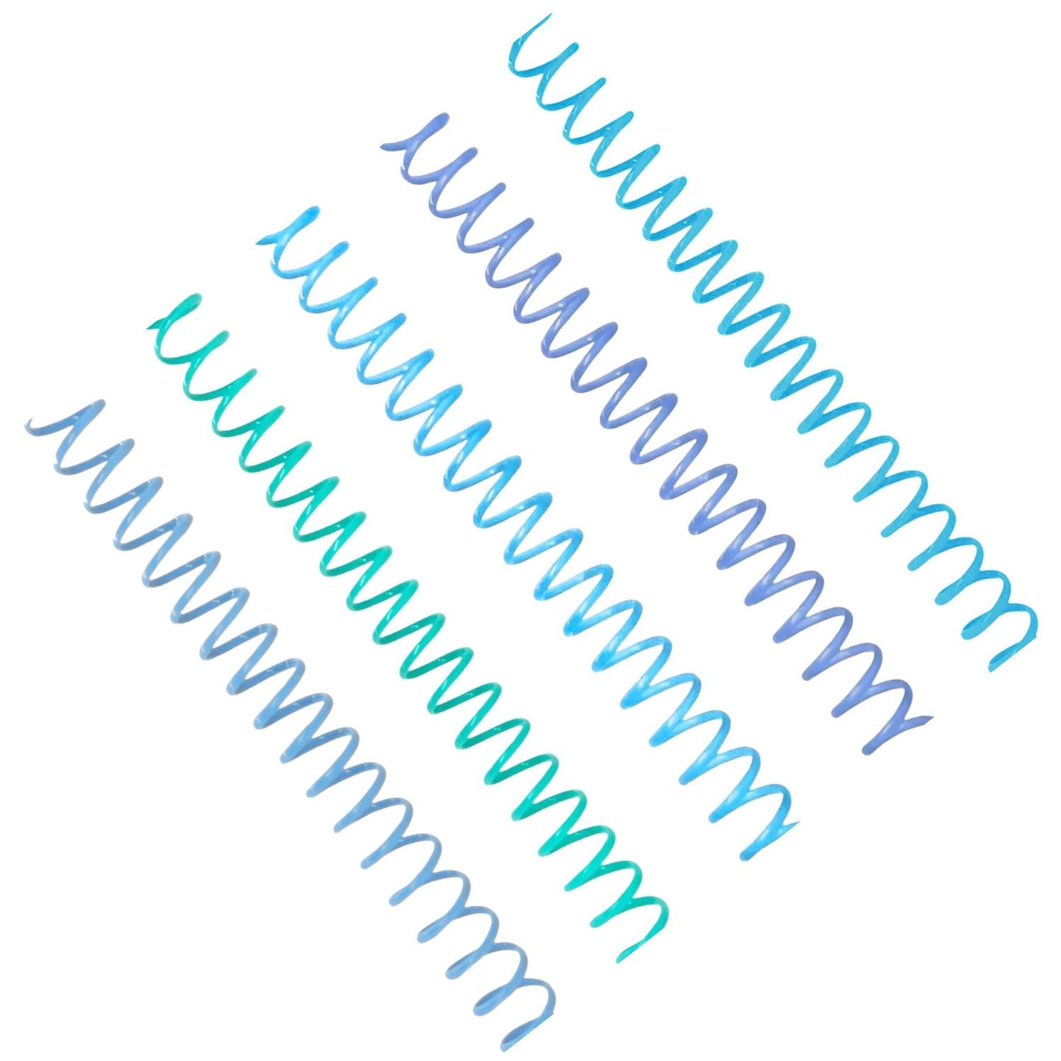 5 Espirales para Encuadernación 3:1, 15mm, Color Mixto 