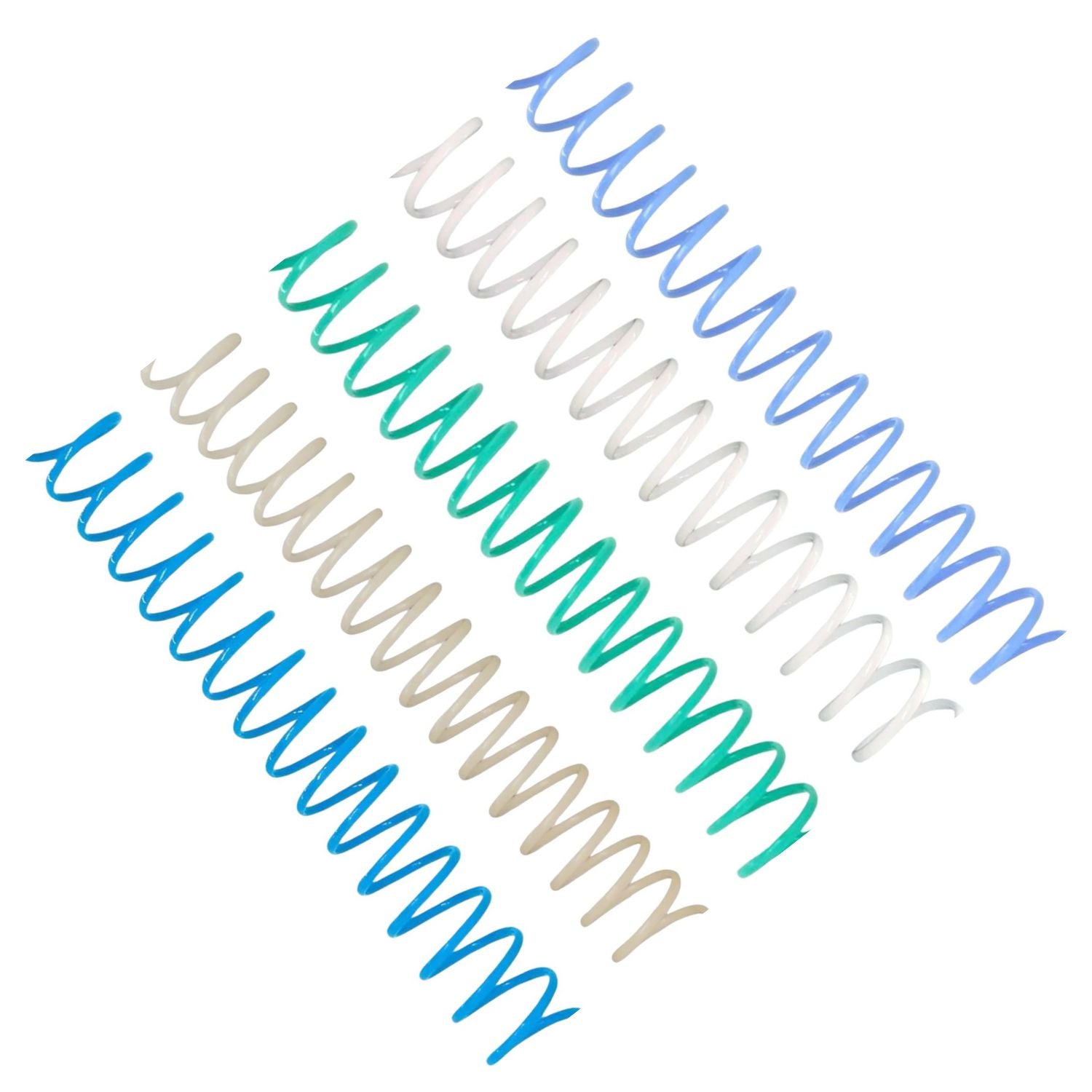 5 Espirales para Encuadernación 3:1, 20mm, Color Mixto 