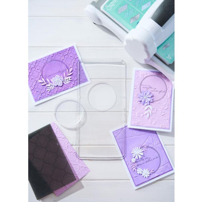 Diffuser Circle Plate And Insert / Placa Difusora Circular Folders de Grabado Sizzix