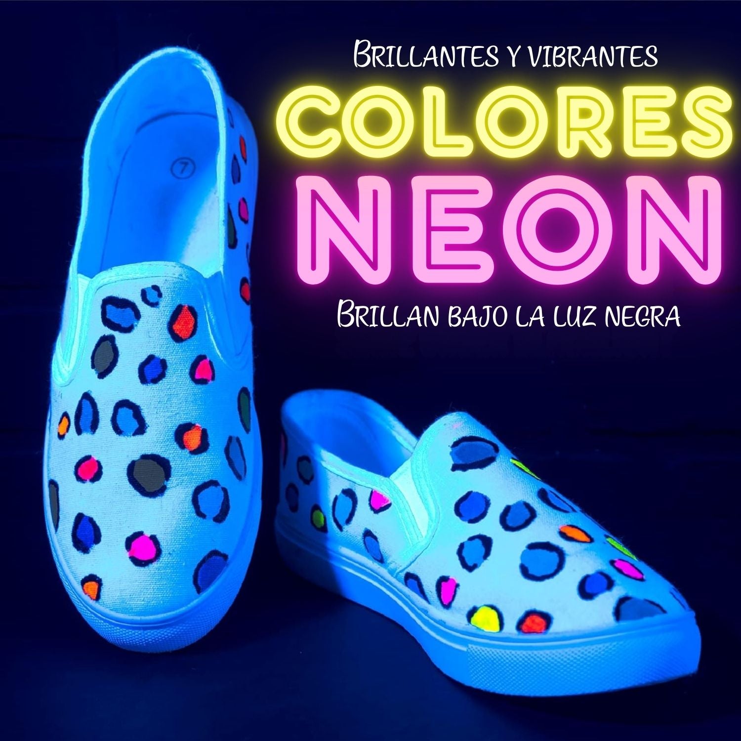 Kicks Studio Shoe Acrylic Paint Neon Green / Pintura Acrílica para Cuero, Vinil y Tela Verde Neon Acrìlicos Plaid