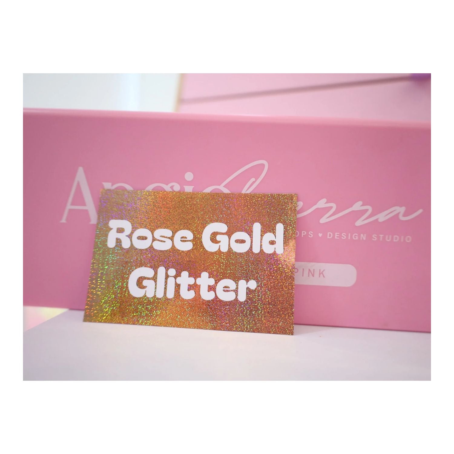 Foil Para Tinta Rose Gold Glitter 3m Foil Reactivo Angie Guerra