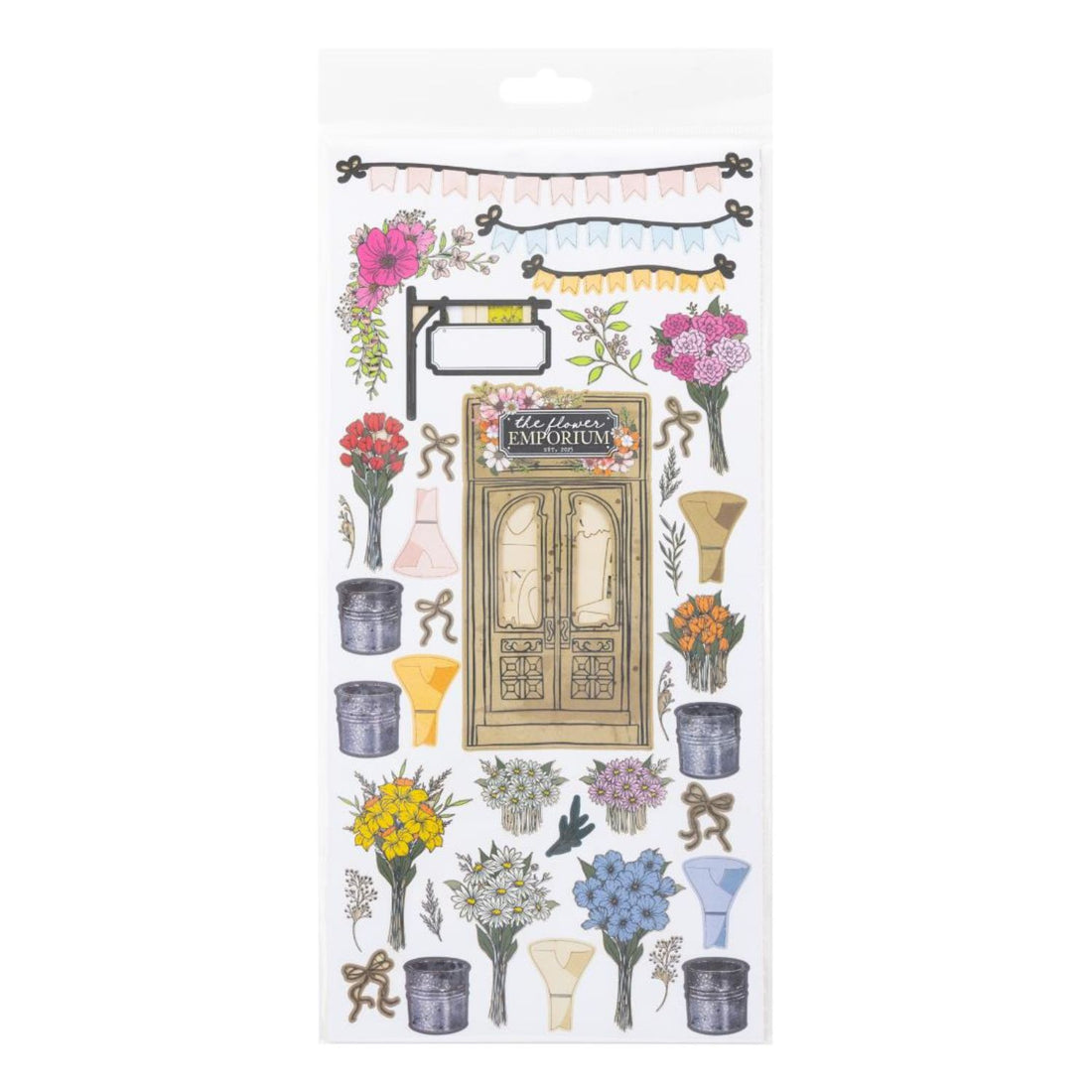 The Flower Emporium Laser Cut Elements / Elementos Cortados Con Laser Emporio De Flores Adornos / Embellishments 49 and Market