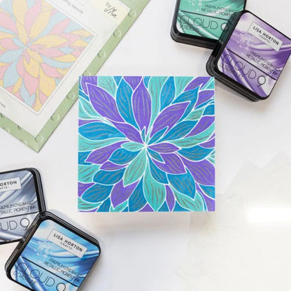 Metallic Pigment Ink Pad Ultraviolet / Tinta Metálica Para Sellos Ultravioleta Tinta para Sellos Lisa Horton Crafts