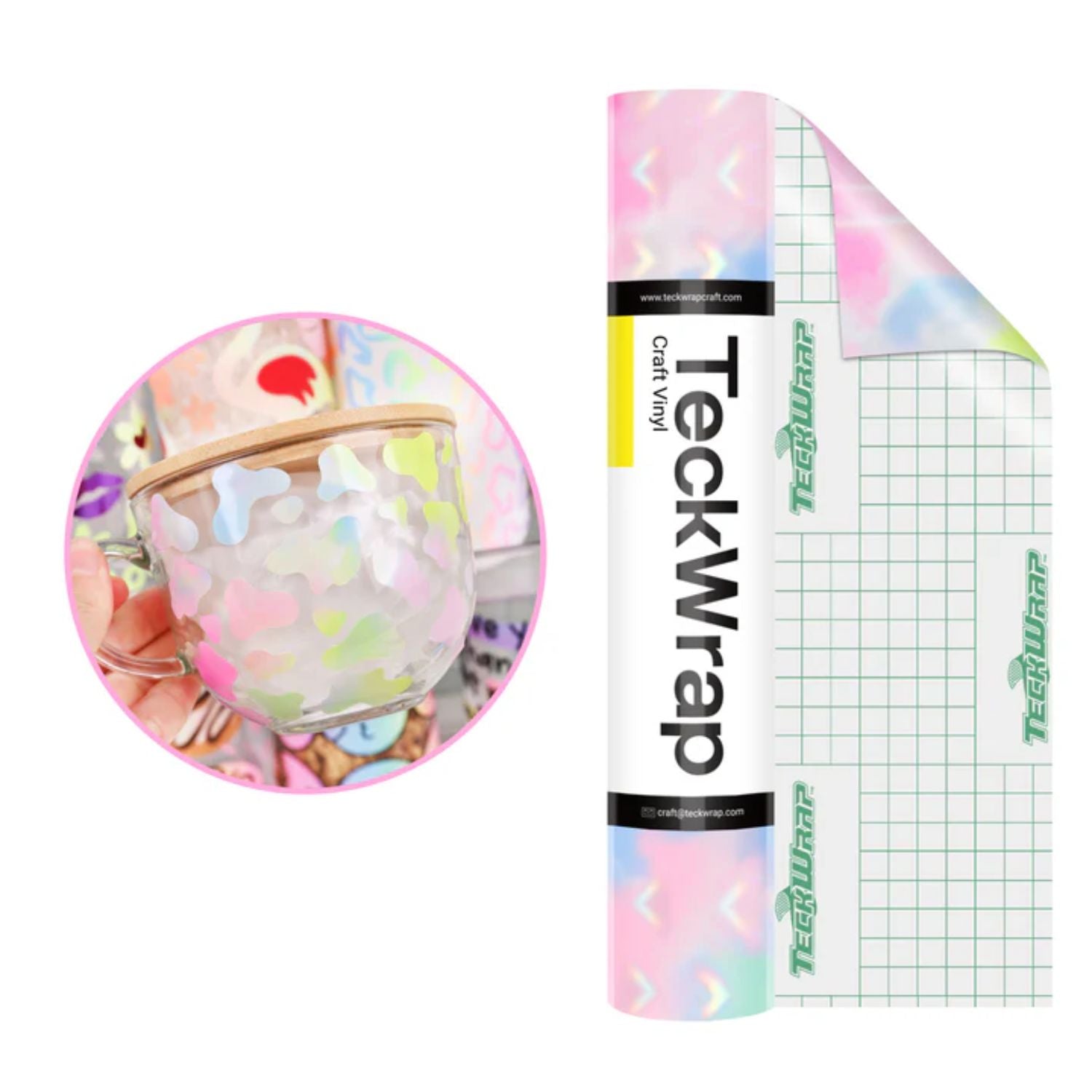 Candy Color Holo Cloud Vinyl / Vinil Nube Holográfica Viniles Teckwrap