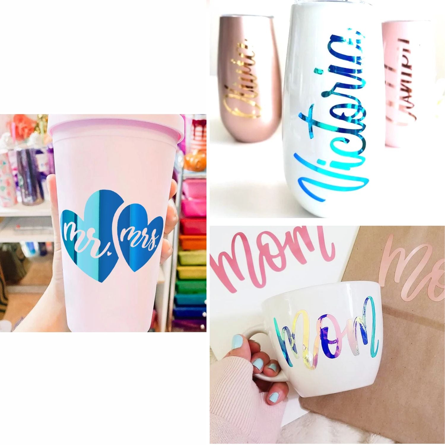 Holo Chrome Opal Peacock Blue Vinyl / Vinil Opalo Cromado Azul Pavo Real Viniles Teckwrap