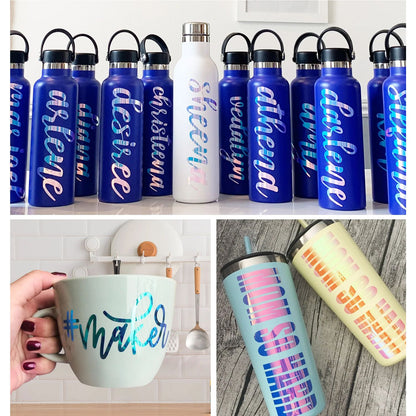 Holo Chrome Opal Peach Yellow Pink Vinyl / Vinil Opalo Cromado Durazno Rosa Viniles Teckwrap