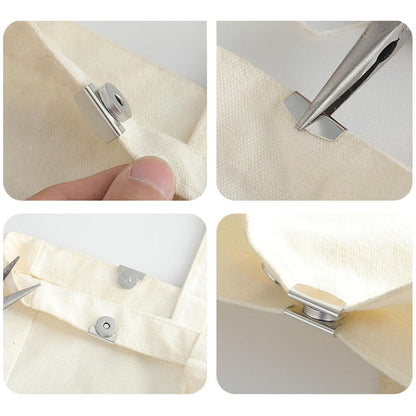 5 Broches Magnéticos Bronce Encuadernación Accesorios Hobbees