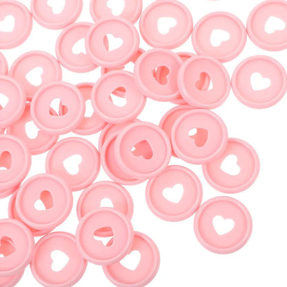 Discos Rosas Con Corazón para Encuadernar Discos para Planners Hobbees