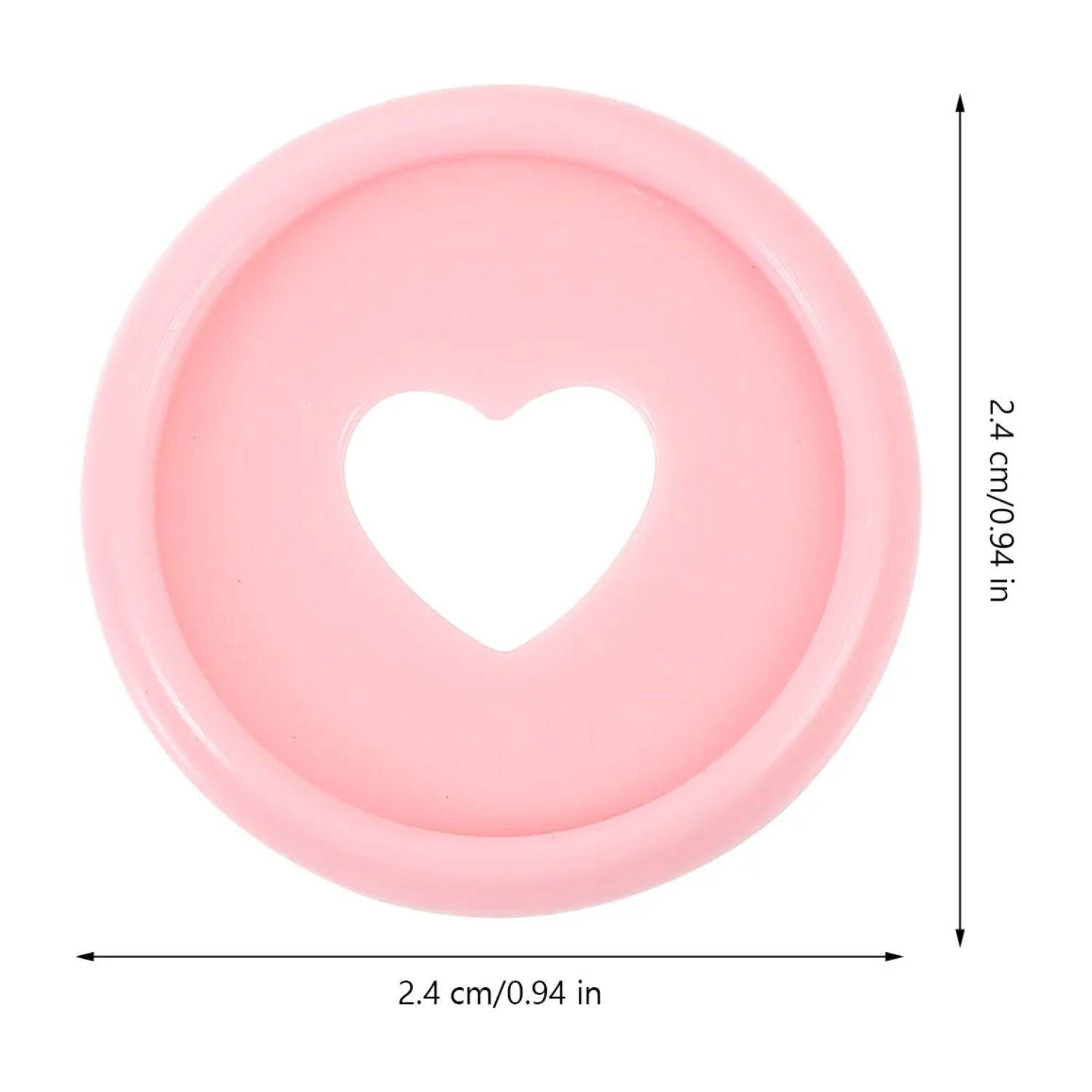 Discos Rosas Con Corazón para Encuadernar Discos para Planners Hobbees