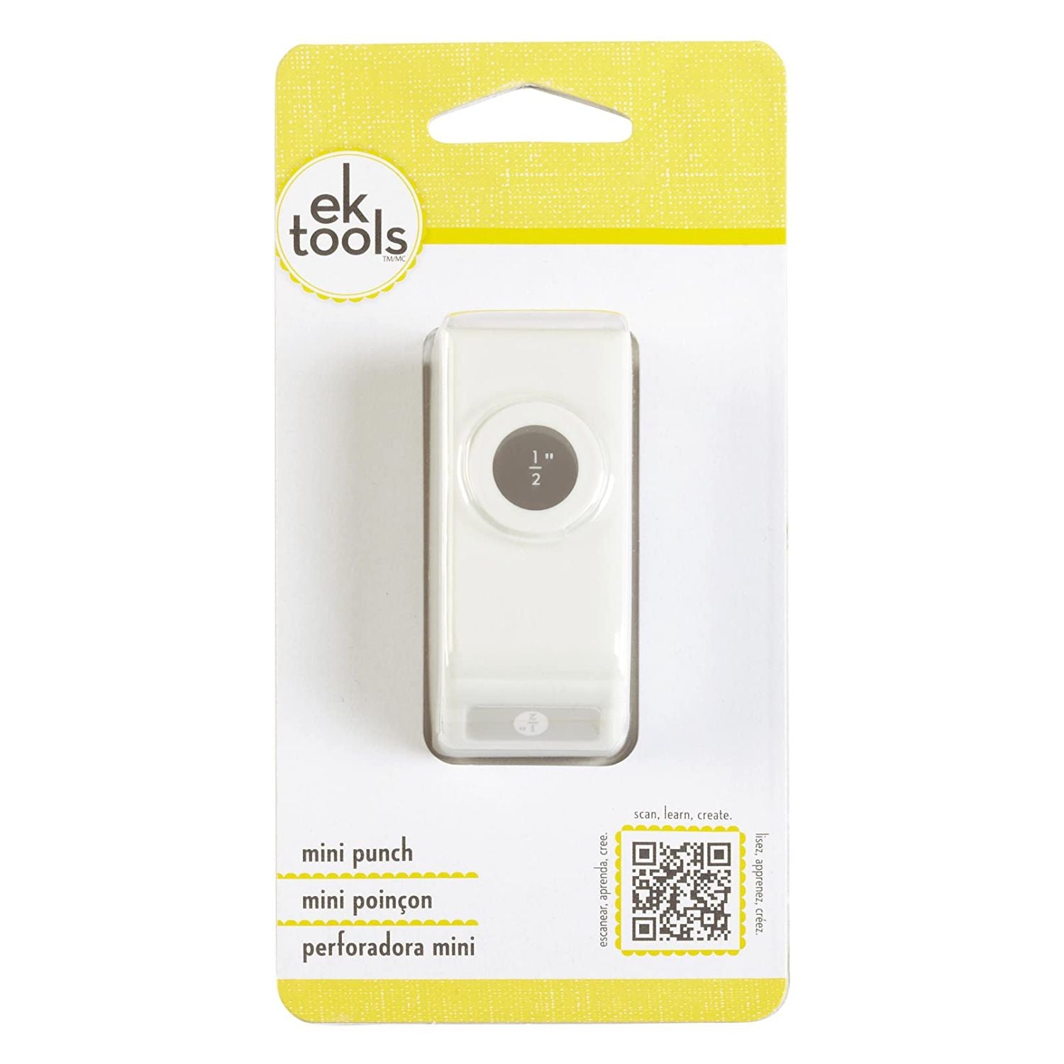 Slim Punch Scallop Circle 1/2&quot; / Perforadora de Círculo Onditas 1.27 cm Perforadoras Ek Success