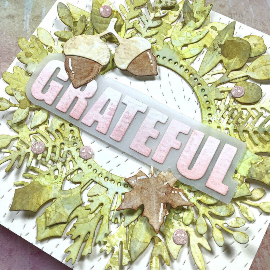 Tim Holtz Distress Oxide Peeled Paint / Cojin de Tinta Efecto Oxidado Verde Seco Tintas Ranger