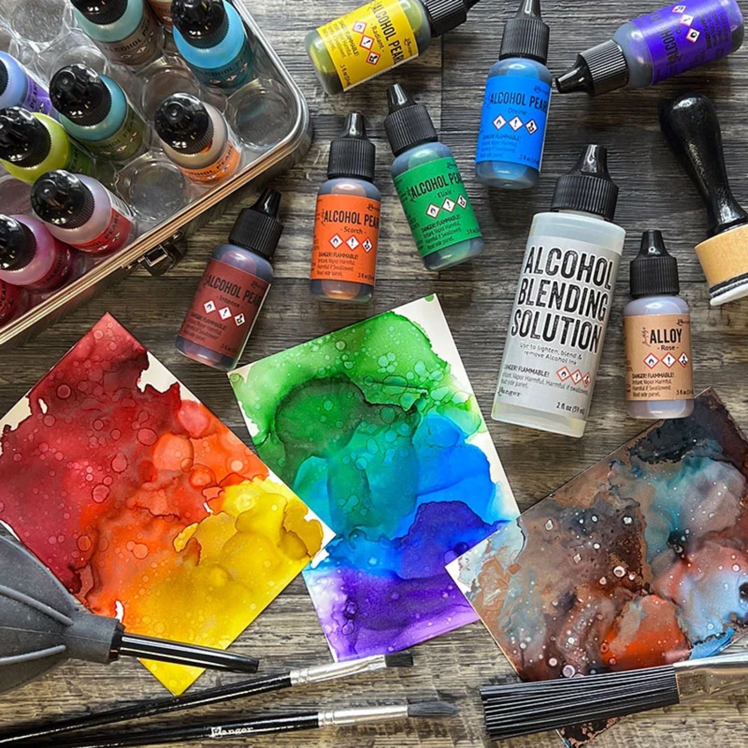 Tim Holtz Alcohol Crimson / Tinta al Alcohol Carmín Tintas al Alcohol Ranger