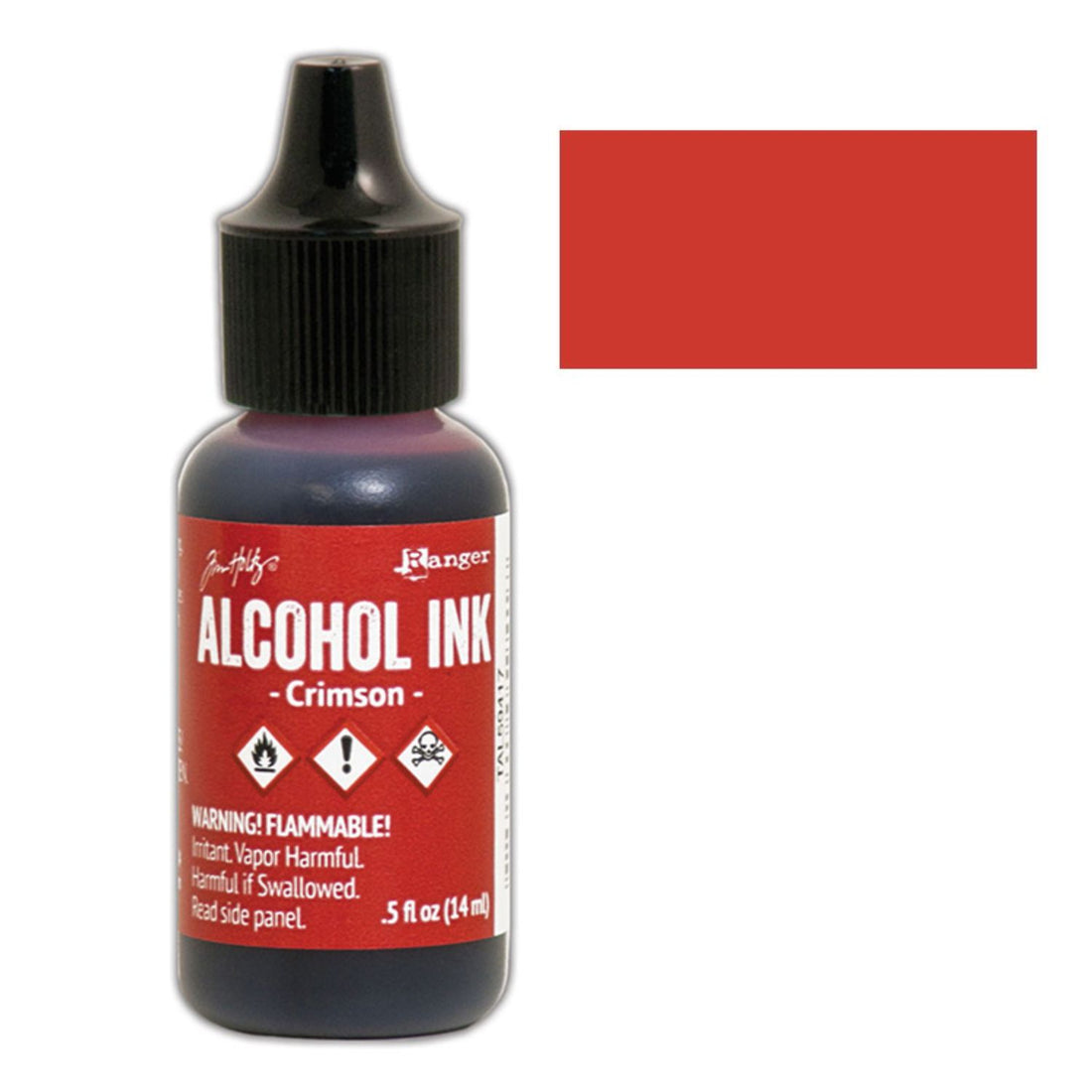 Tim Holtz Alcohol Crimson / Tinta al Alcohol Carmín Tintas al Alcohol Ranger
