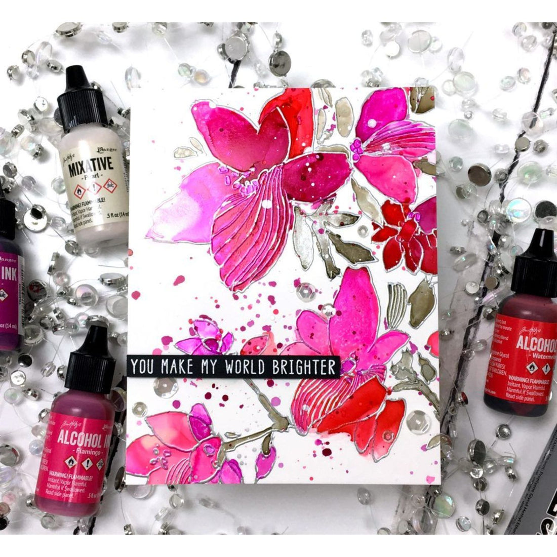 Tim Holtz Alcohol Watermelon / Tinta al Alcohol Sandía Tintas al Alcohol Ranger