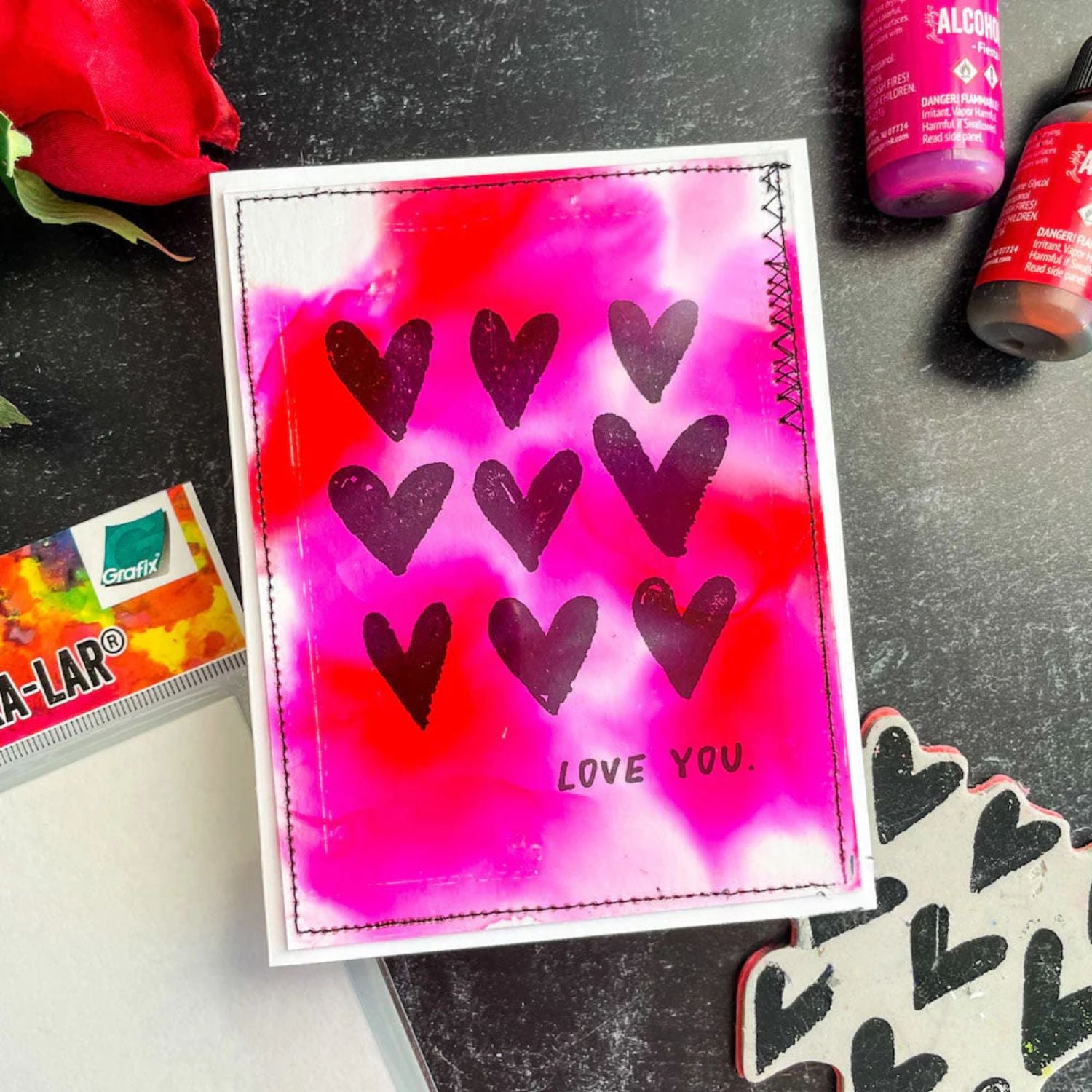 Tim Holtz Alcohol Watermelon / Tinta al Alcohol Sandía Tintas al Alcohol Ranger