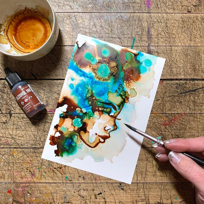 Tim Holtz Alcohol Ink Sepia / Tinta al Alcohol Sepia Tintas al Alcohol Ranger