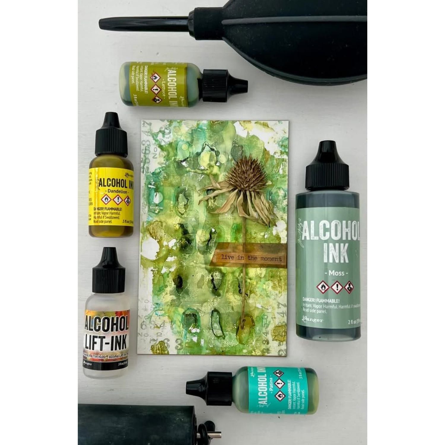 Tim Holtz Alcohol Ink Moss / Tinta al Alcohol Musgo Tintas al Alcohol Ranger