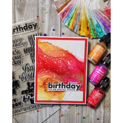 Tim Holtz Alcohol Ink Crimson / Tinta al Alcohol Carmín Tintas al Alcohol Ranger