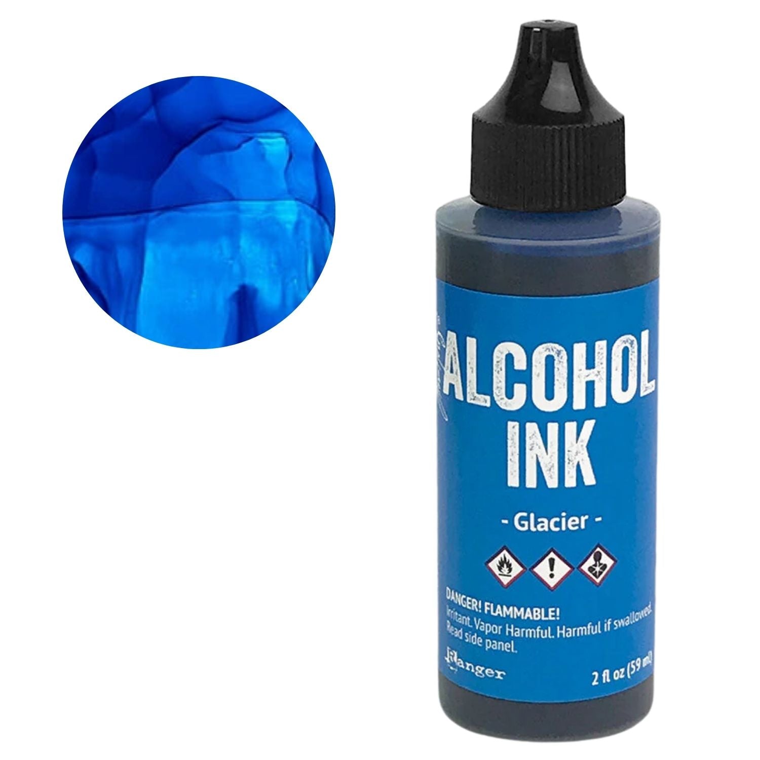 Tim Holtz Alcohol Ink Glacier/ Tinta al Alcohol Azul Tintas al Alcohol Ranger