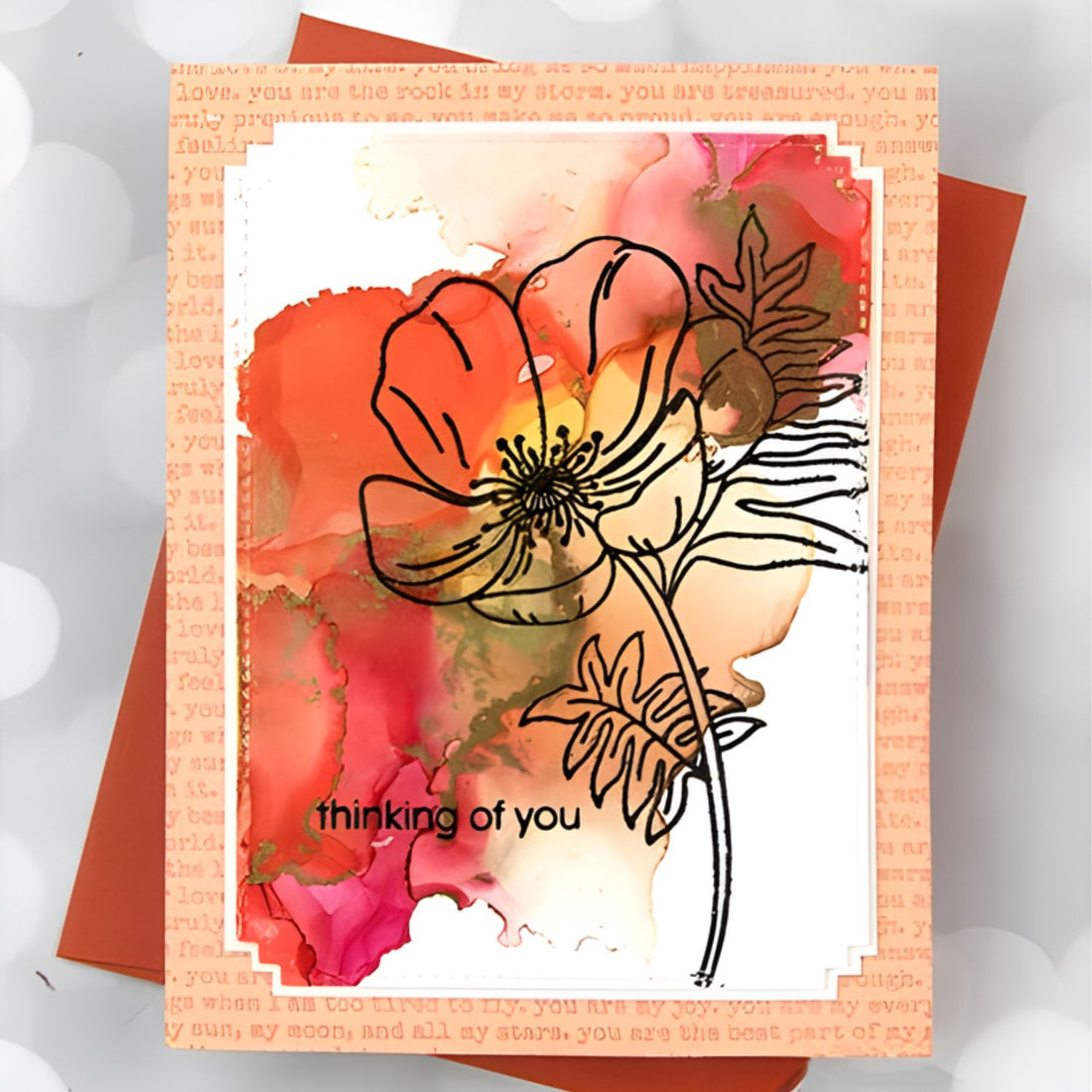 Tim Holtz Alcohol Ink Ember / Tinta al Alcohol Naranja Ascua Tintas al Alcohol Ranger