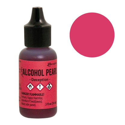 Tim Holtz Alcohol Pearls Deception / Tinta al Alcohol Aperlada Rojo Tintas al Alcohol Ranger