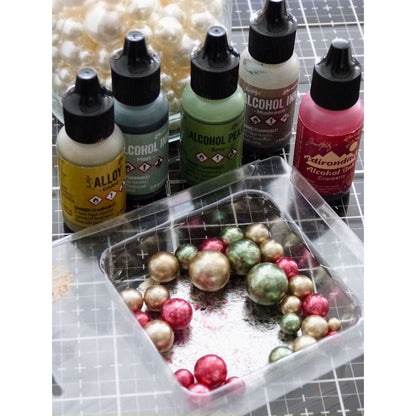 Tim Holtz Alcohol Pearls Envy / Tinta al Alcohol Aperlada Verde Tintas al Alcohol Ranger