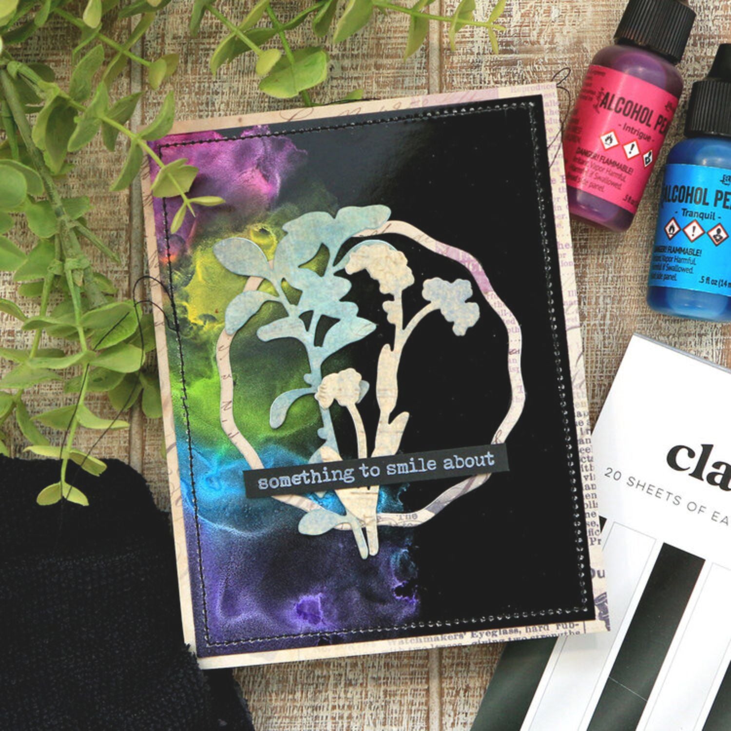 Tim Holtz Alcohol Pearls Intrigue / Tinta al Alcohol Aperlada Magenta Tintas al Alcohol Ranger