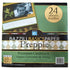 Basics Cardstock Preppie / Block Cartulina Premium Texturizada 8x8" Papel, Hojas Sueltas Bazzill