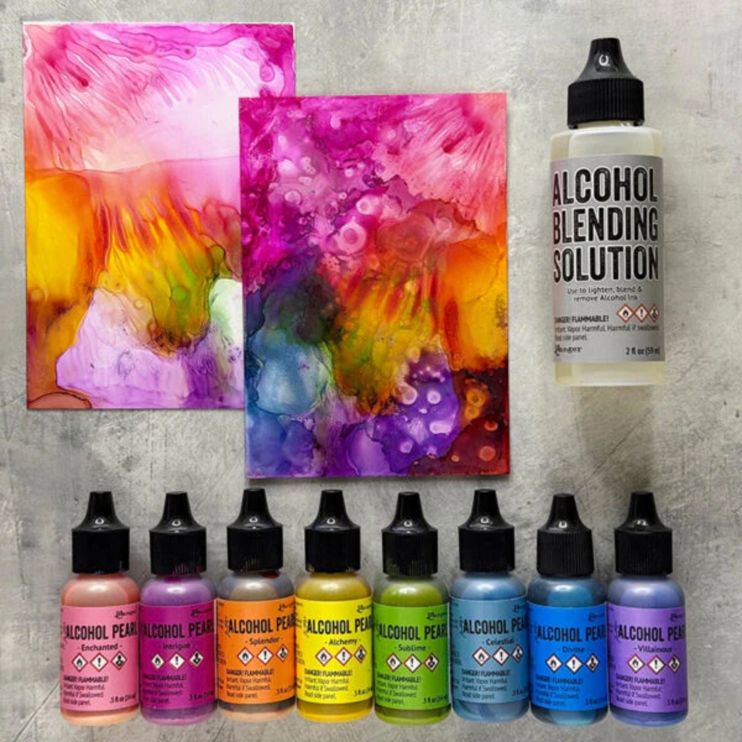 Tim Holtz Alcohol Pearls Splendor / Tinta al Alcohol Aperlada Naranja Tintas al Alcohol Ranger