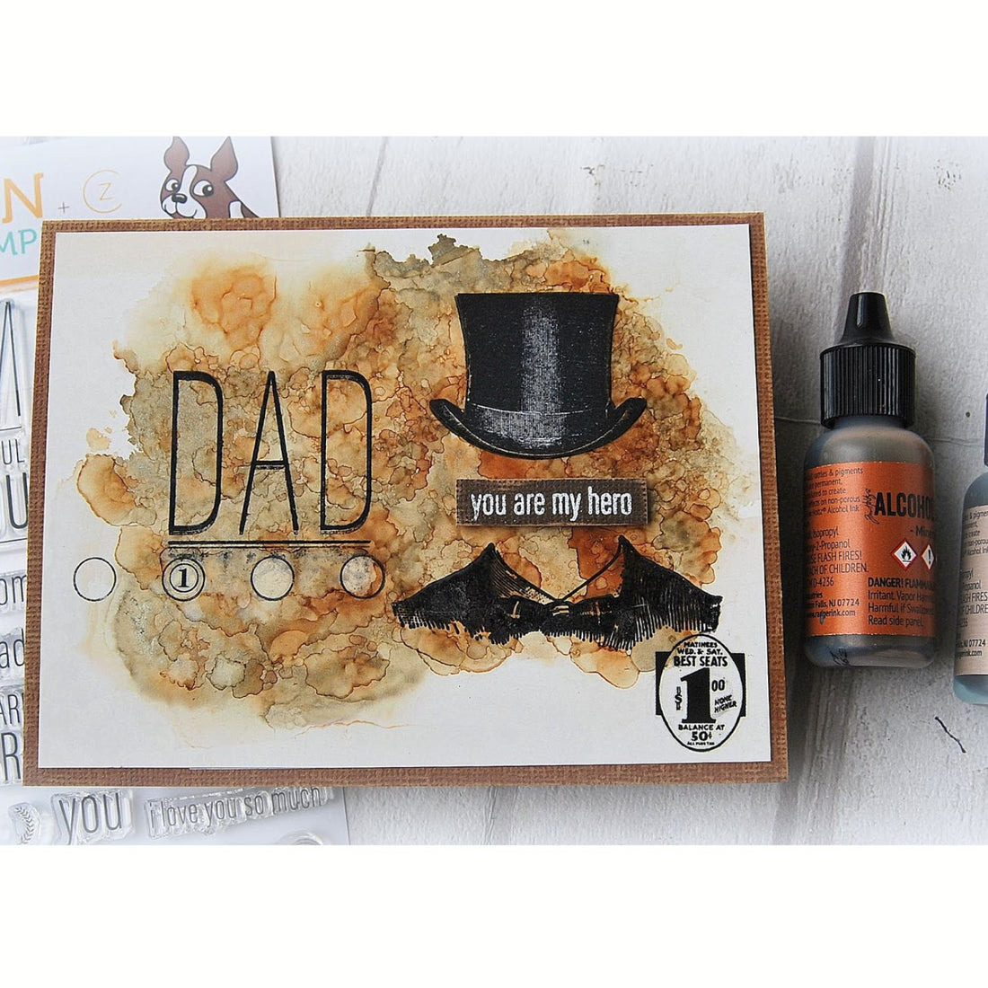 Tim Holtz Alcohol Pearls Mineral / Tinta al Alcohol Aperlada Café Tintas al Alcohol Ranger