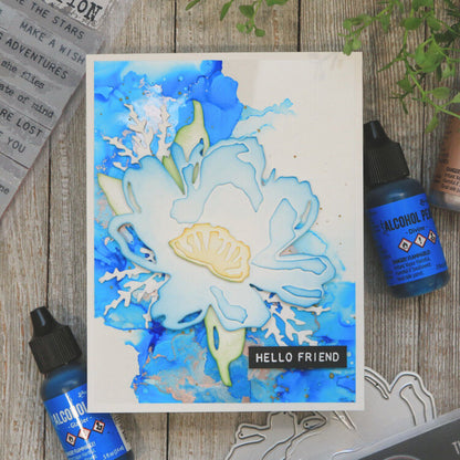 Tim Holtz Alcohol Pearls Divine / Tinta al Alcohol Aperlada Azul DIvino Tintas al Alcohol Ranger