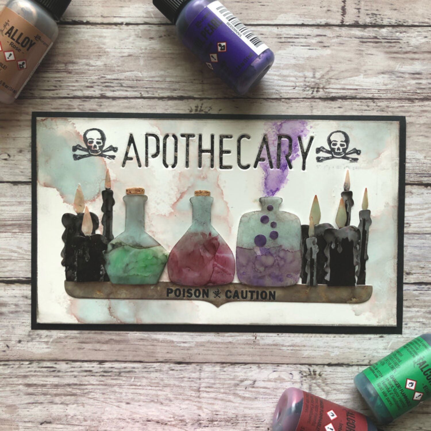 Tim Holtz Alcohol Pearls Intense / Tinta al Alcohol Aperlada Rojo Intenso Tintas al Alcohol Ranger