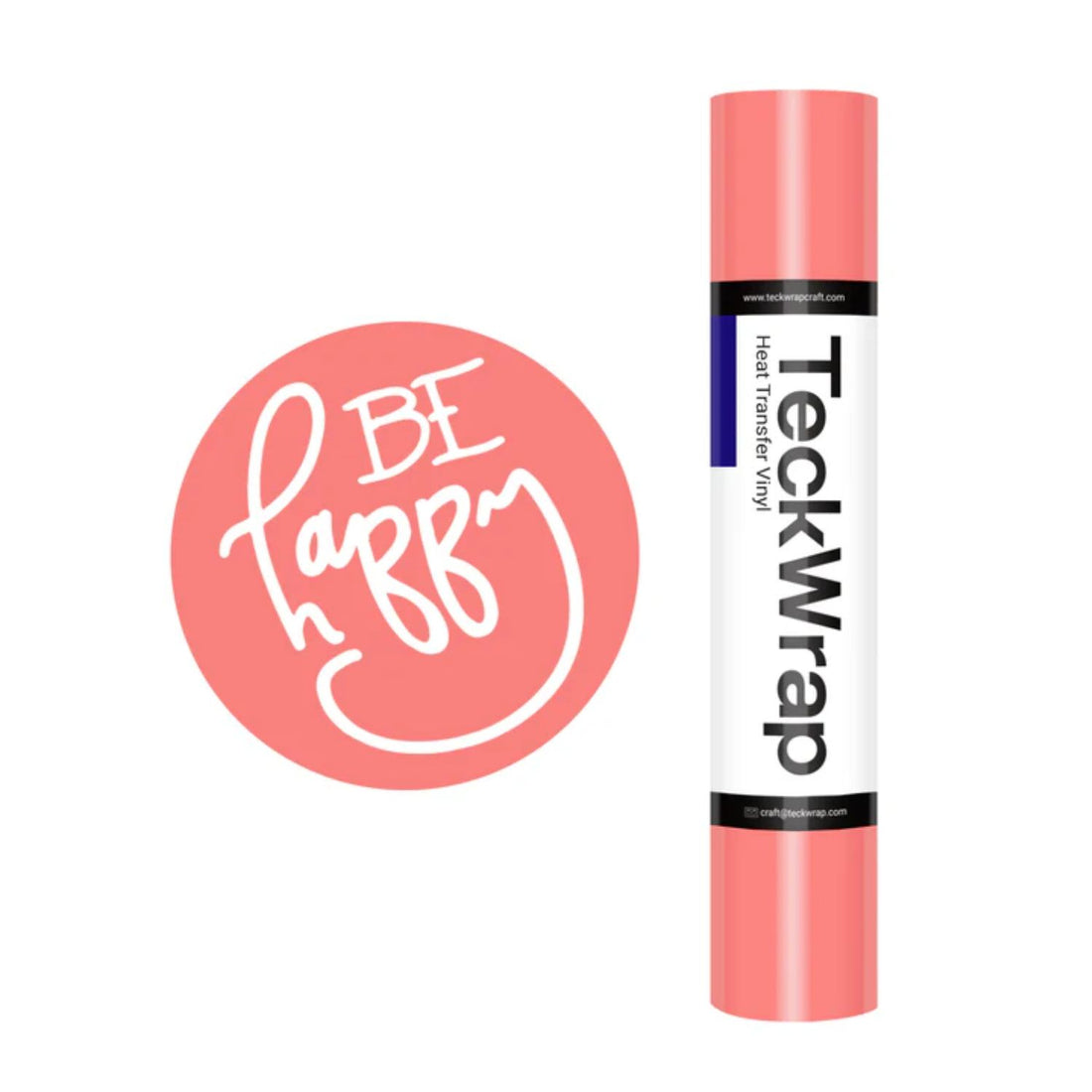 PU Heat Transfer Vinyl Coral Pink / Vinil De Transferencia De Calor Rosa Coral Viniles Teckwrap